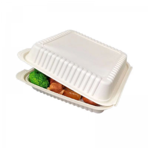 Eco compostable scoică ia recipientele alimentare disponibile biodegradabile de zahăr bagasse pachet de prânz pentru copii